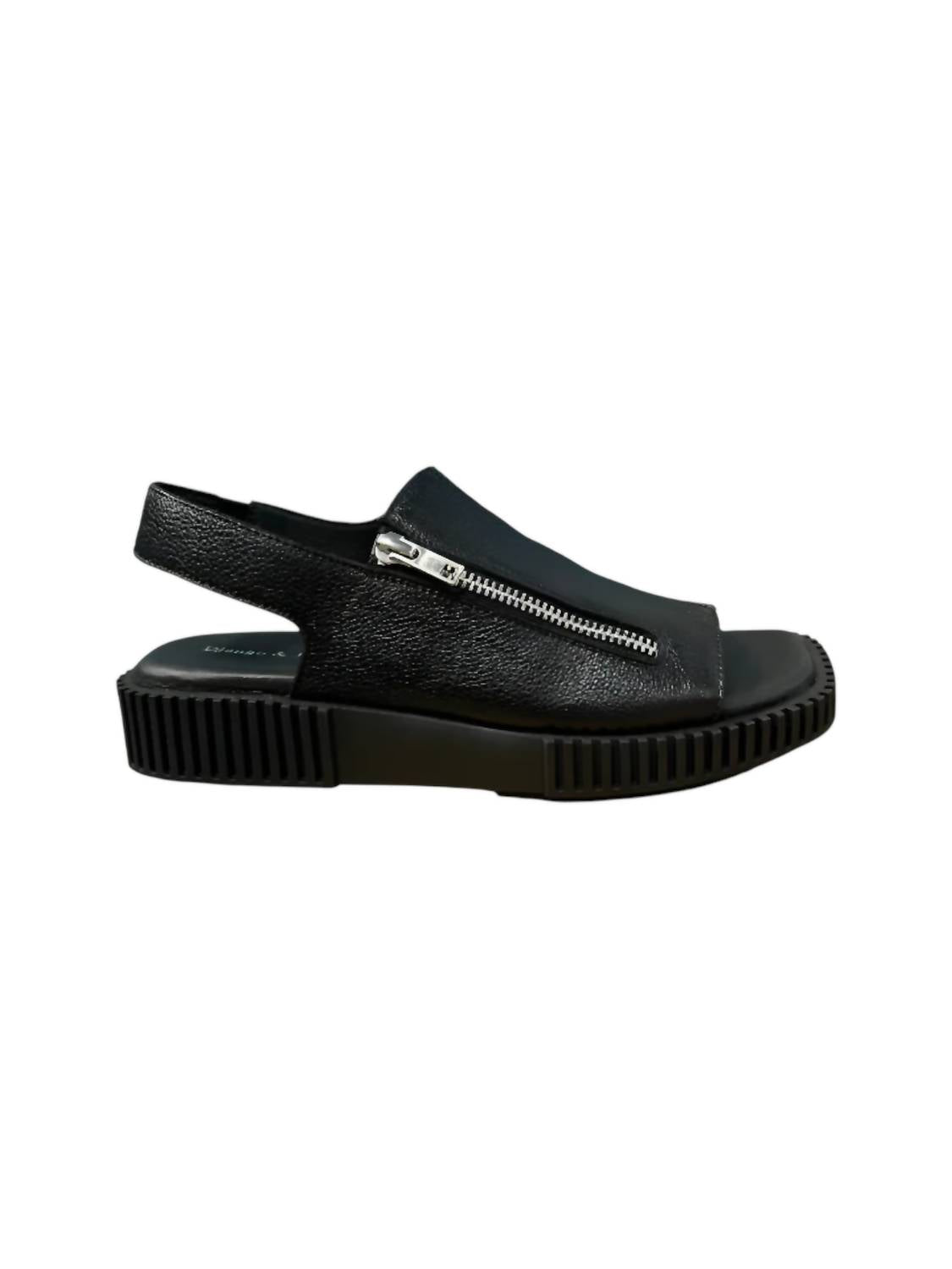 Django & Juliette Women's Inglish Sandals in black - women's sandal - detail view