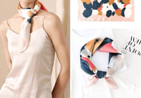 Funkyrel - Women's Polka Dot Square Scarf & Head Wrap