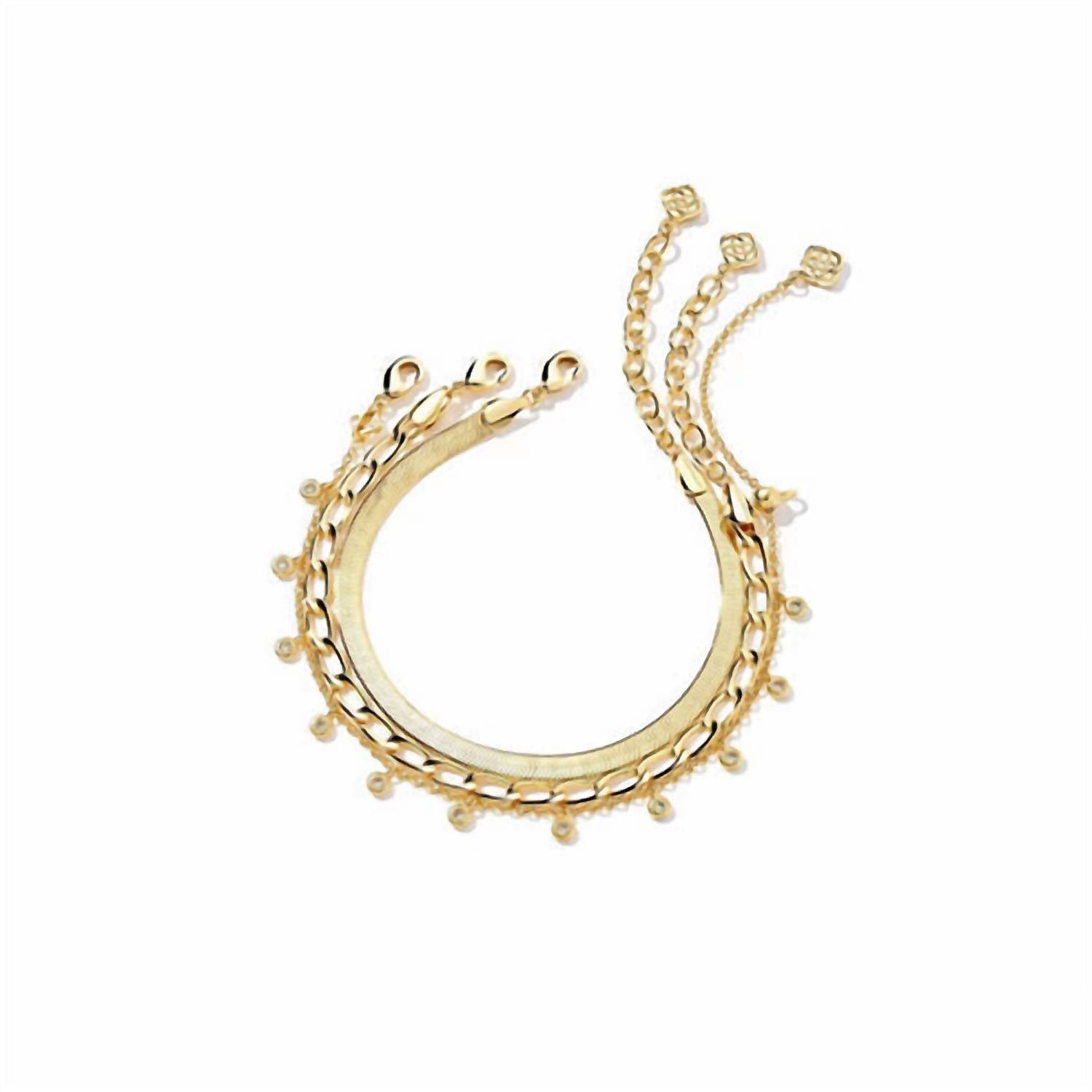 Kendra Scott - Women's Kassie Set Of 3 Chain Bracelets