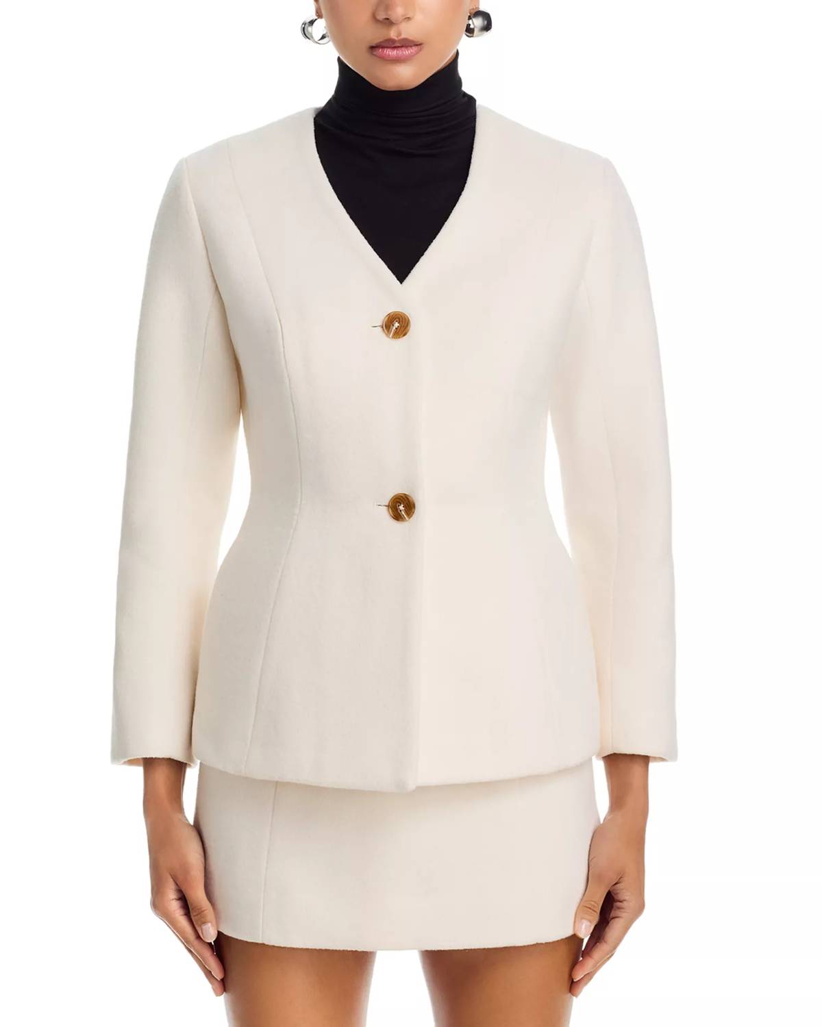 French Connection - Textured Boiled Wool Jacket