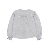 Búho - Toddler Kid's Hello Embroidered Stripes Blouse
