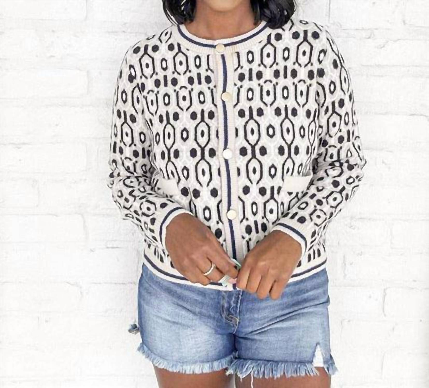 Thml - Abstract Knit Cardigan
