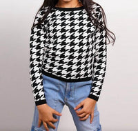 Central Park West - Tween's Everly Houndstooth Top