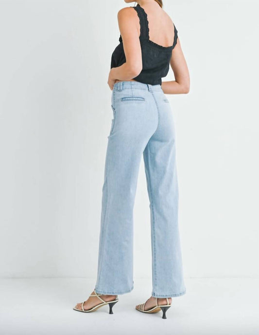 Just Black Denim - Patch Pocket Wide Leg Flare