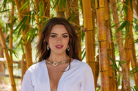 Adriana Pappas - Women's Enamel Link Earrings