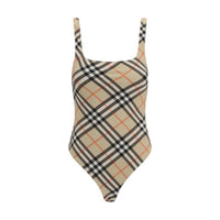Burberry - Check Pattern One-piece Swimsuit