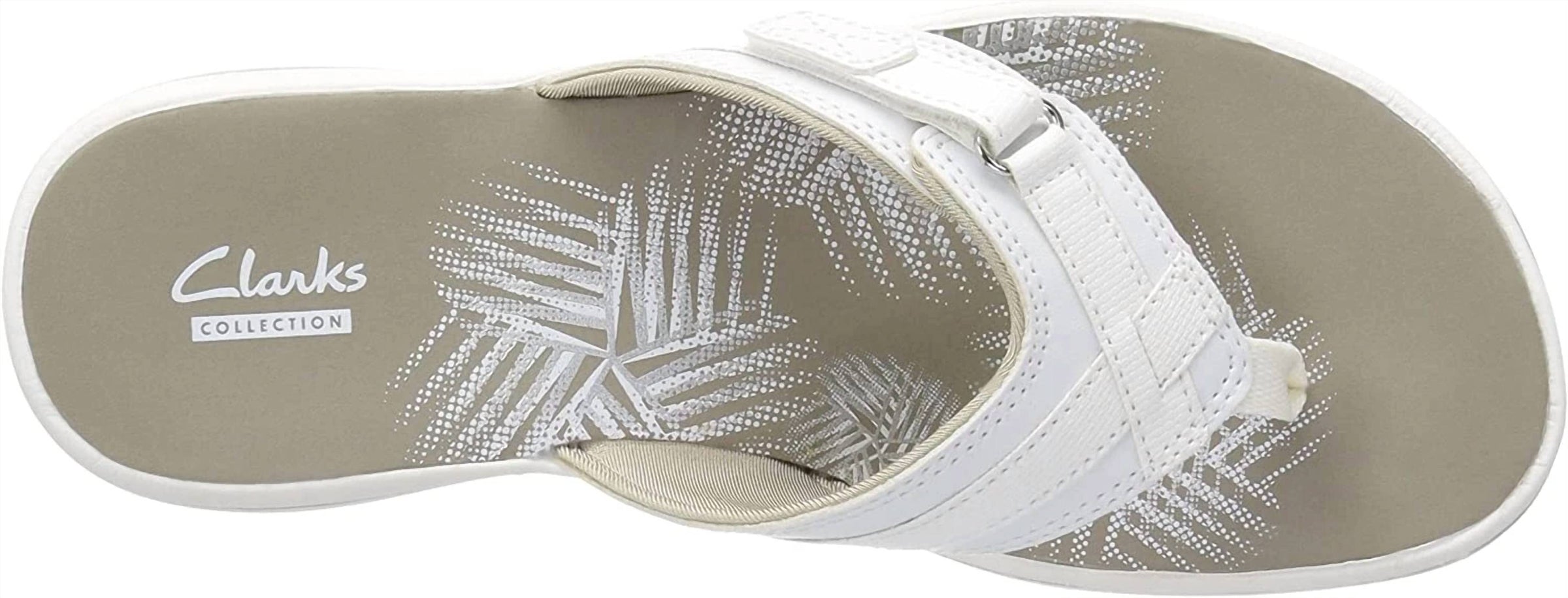 Clarks Women's Breeze Sea Slipper in white - women's shoe - alternate view