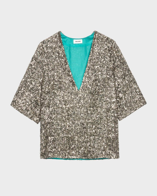 Zadig & Voltaire - Tytane Sequins Blouse