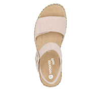 Remonte Women's Platform Sandal in beige multi - women's sandal - alternate view