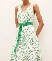 Marie Oliver Posey Dress in palm - women's dress - alternate view