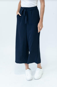 Six/Fifty - Lightweight Drawstring Culotte Pants