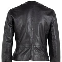 MAURITIUS Rubie Leather Jacket in black - women's jacket - alternate view