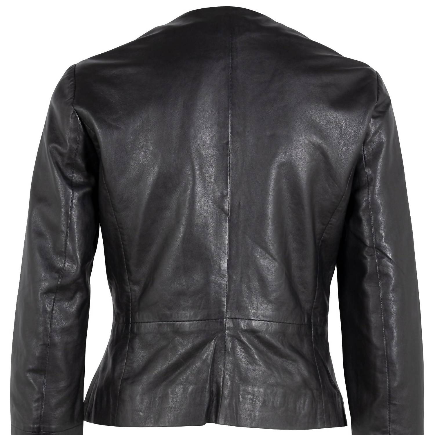 MAURITIUS Rubie Leather Jacket in black - women's jacket - alternate view