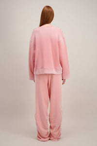 Benmoyal - Crystal Embroidered Crewneck Sweater