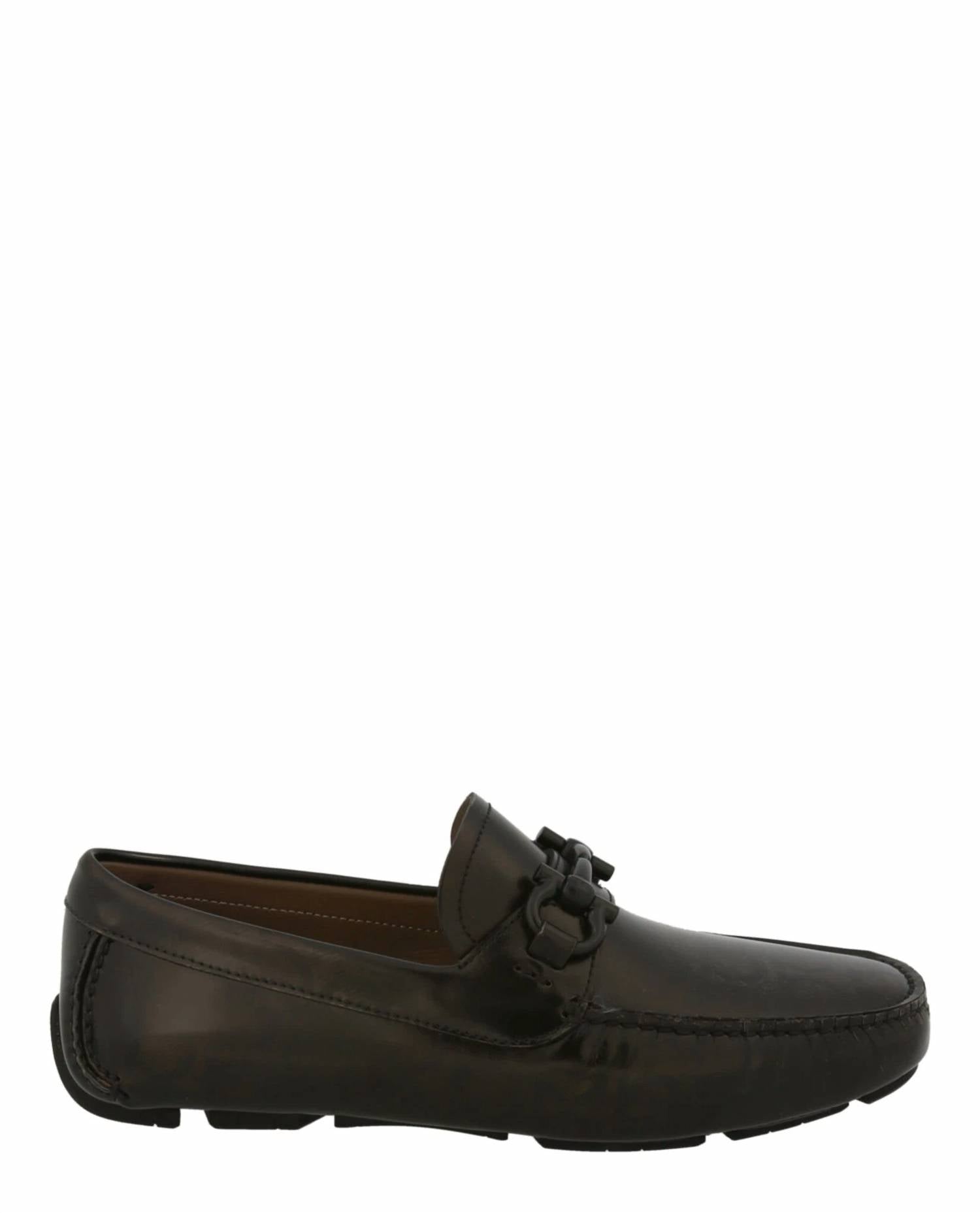 Salvatore Ferragamo - Men's Parigi Gancini Leather Driver Loafers
