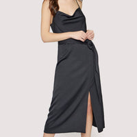 Lost + Wander - Chase The Night Cowl Midi Dress