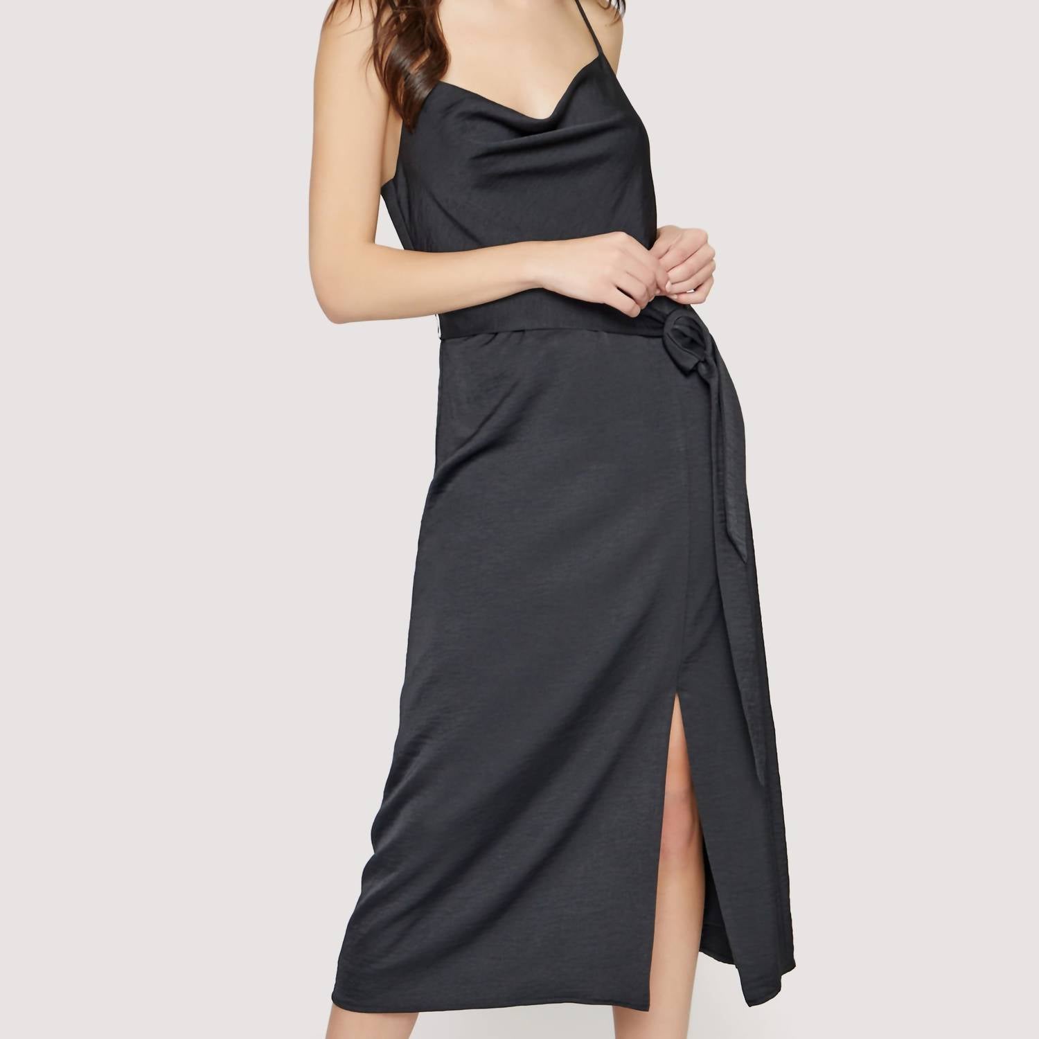 Lost + Wander - Chase The Night Cowl Midi Dress
