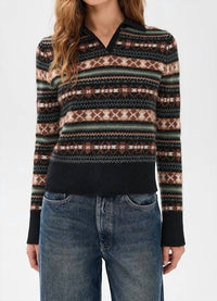 Vince - Fair Isle Polo Sweater