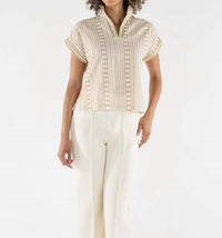 Emily Mccarthy - Riviera Short Dolman Sleeves Top