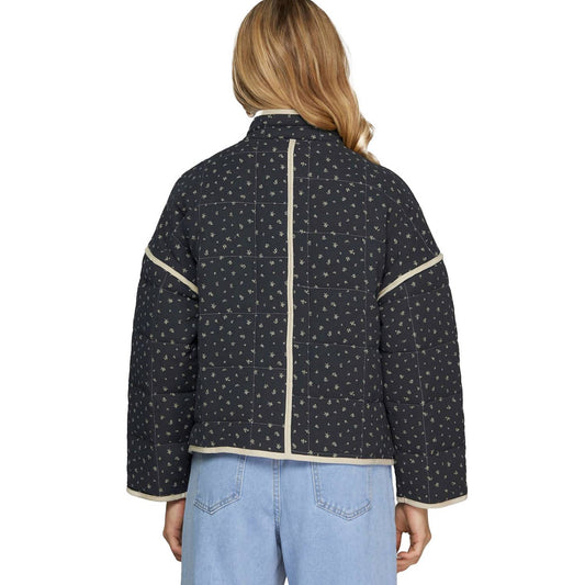 She + Sky - Quilted Flower Long Sleeve Jacket