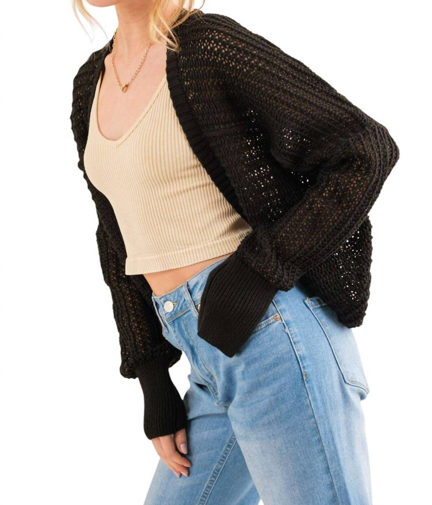 And The Why - How You Feel Bolero Cardigan