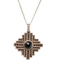 Anna Beck - Women's Gili Gold Plated Medium Square Necklace