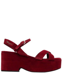 Salvatore Ferragamo - Women's Strappy Platform Block Heel Sandals