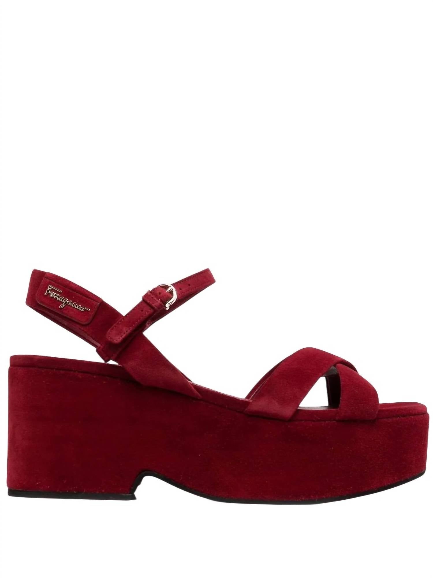 Salvatore Ferragamo - Women's Strappy Platform Block Heel Sandals