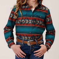 Roper - Girl's Western Aztec Shirt