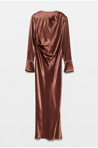Acaria Studio Full Moon Maxi Dress in copper - women's dress - alternate view