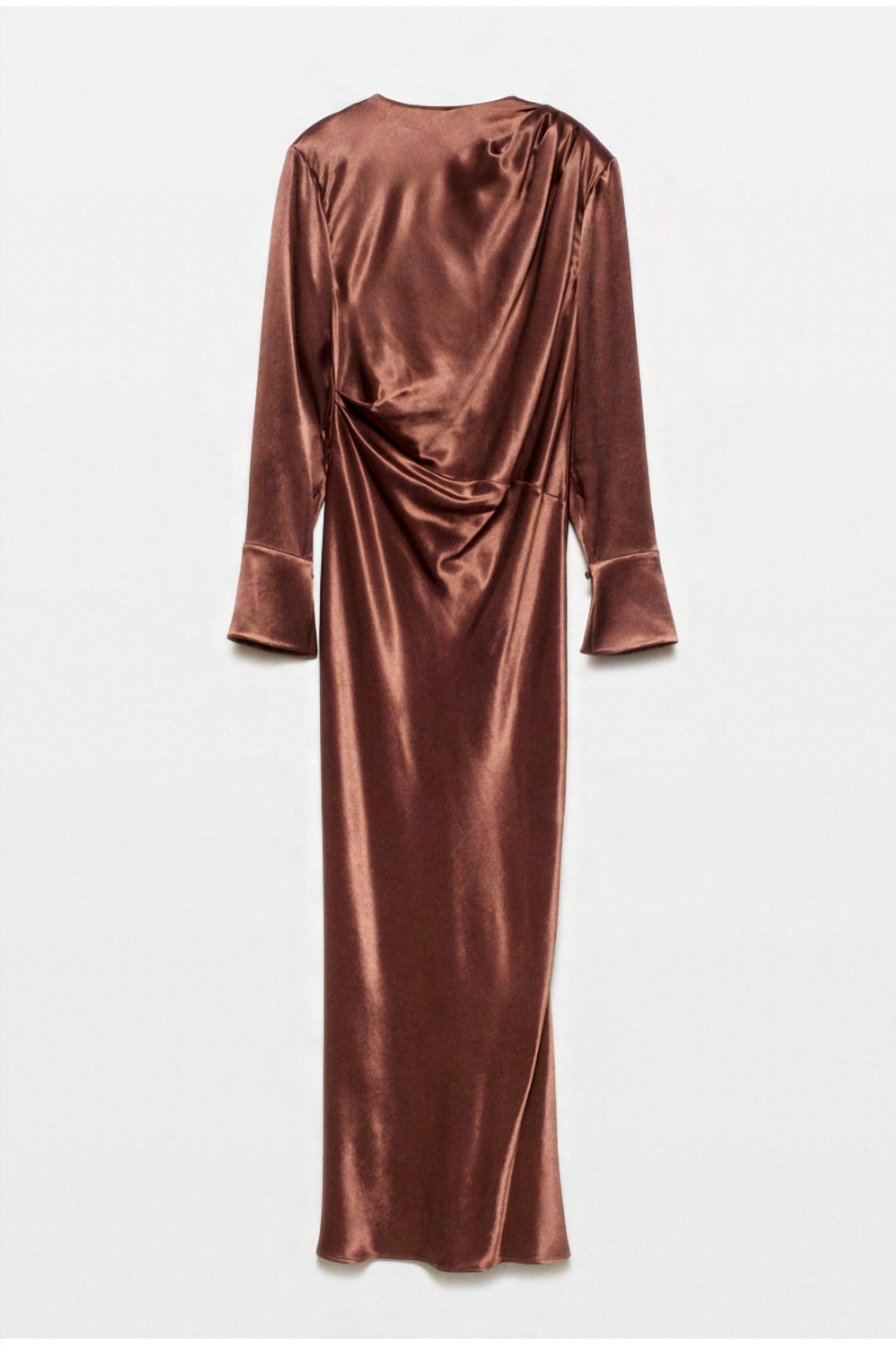 Acaria Studio Full Moon Maxi Dress in copper - women's dress - alternate view