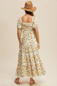 Listicle - Women's Flower Print Maxi Skirt