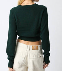 Olivaceous - Luz Cropped Knit Top