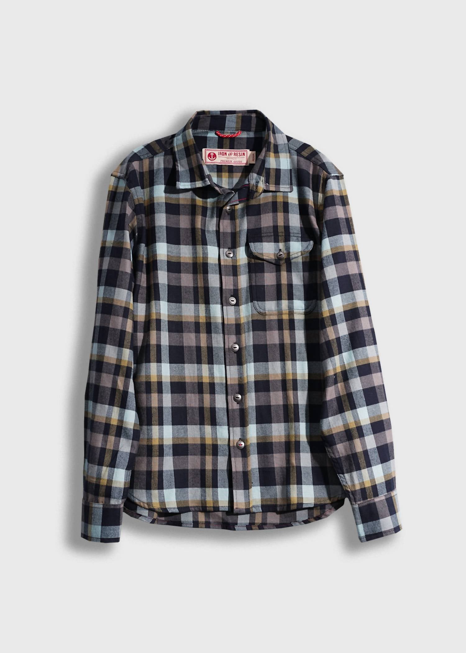 Iron & Resin Men's Palmer Shirt in navy - men's shirt
