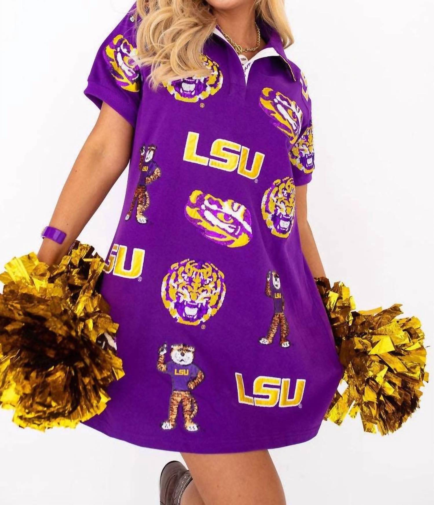 Brianna Cannon - Lsu Logo Patch Dress