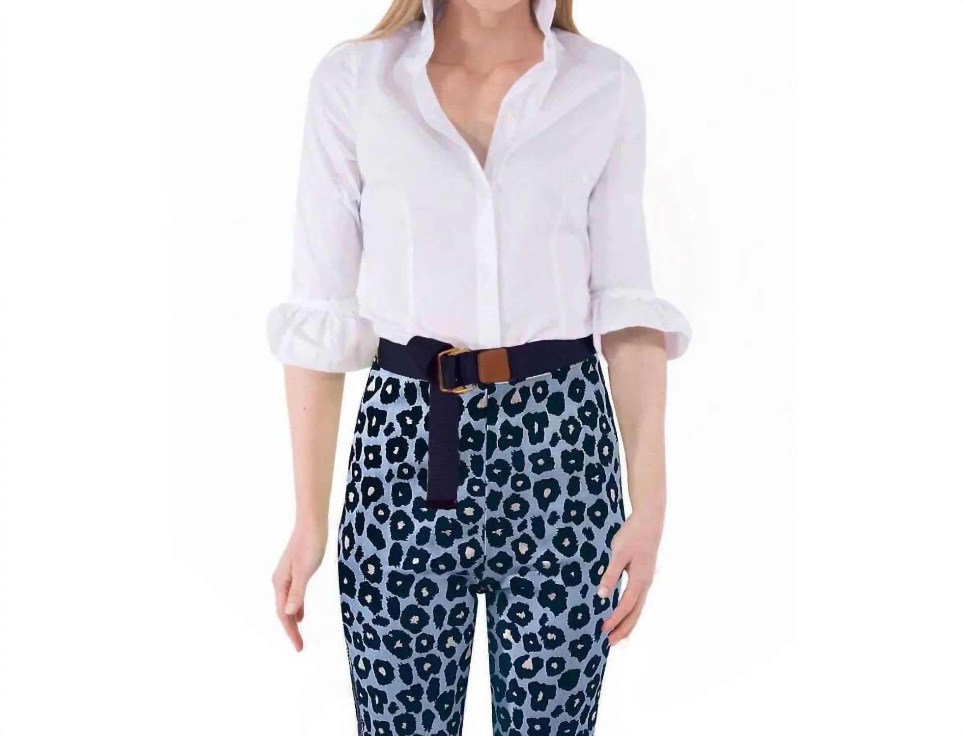 Gretchen Scott - Wash & Wear Ruffle Detail Blouse Top