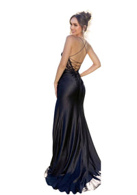 PORTIA&SCARLETT Formal Beaded Jersey Gown in black - women's dress - alternate view
