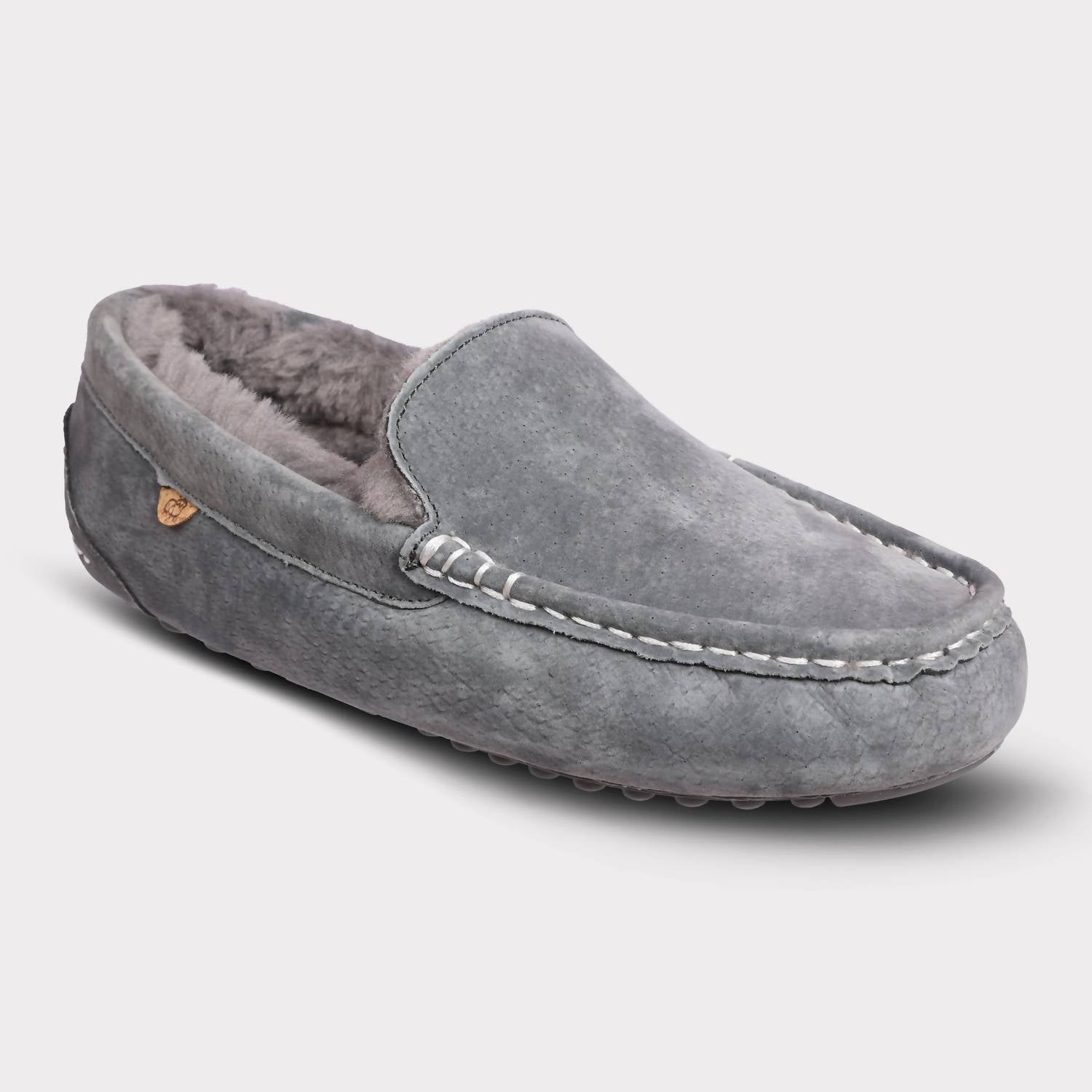 Lamo Women's Callie Slip-on Moccasin in charcoal - women's shoe - alternate view