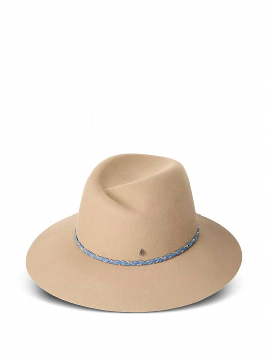 Maison Michel - Virginie Hatbraid Denim On Wool Felt Hat