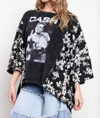 Blue Velvet - Kantha Poncho Top