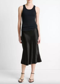 Vince - Stretch Viscose Scoop Tank Top