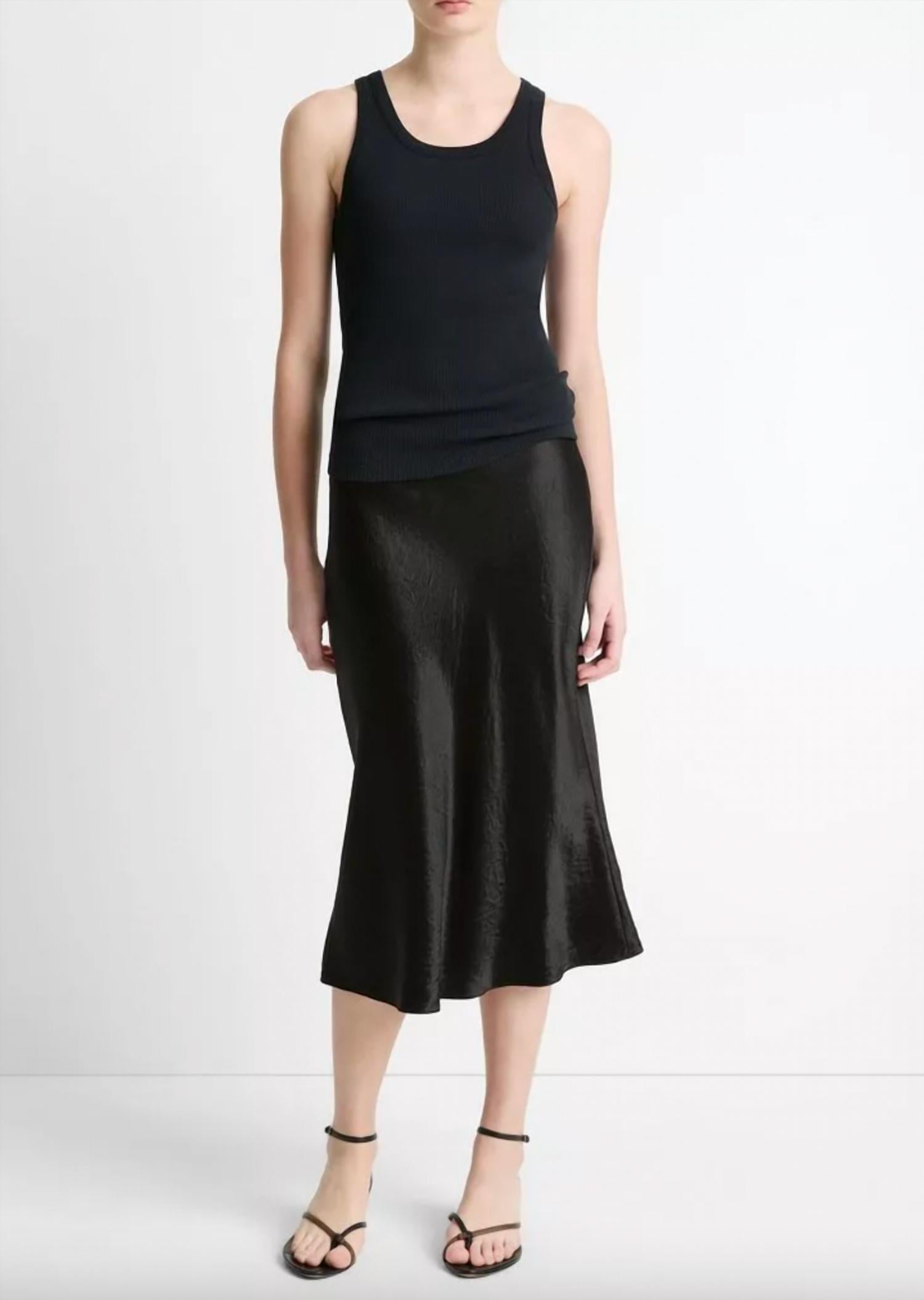Vince - Stretch Viscose Scoop Tank Top