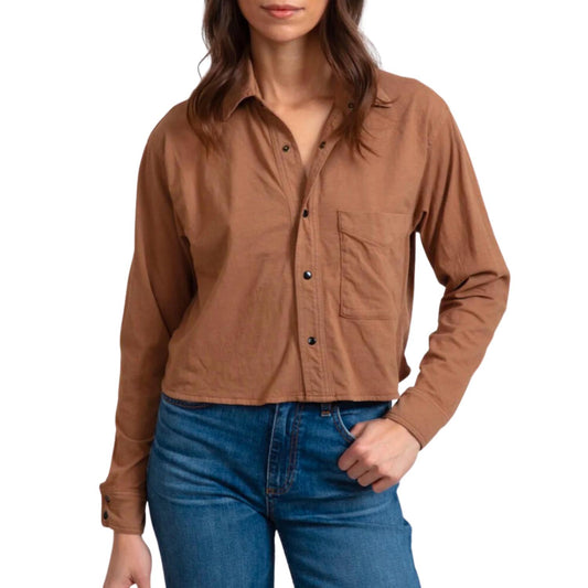 Askk Ny - Cropped Button Up Shirt