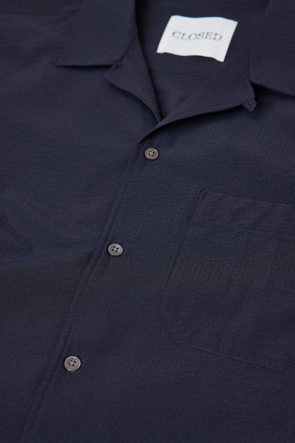 CLOSED Short Sleeve Shirt in dark night - men's t-shirt - view 5