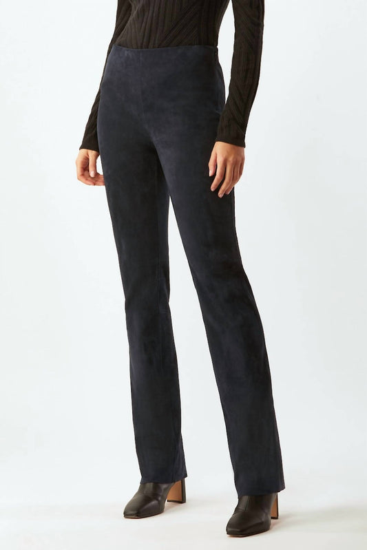 STRETCH SUEDE BOOTCUT PANT