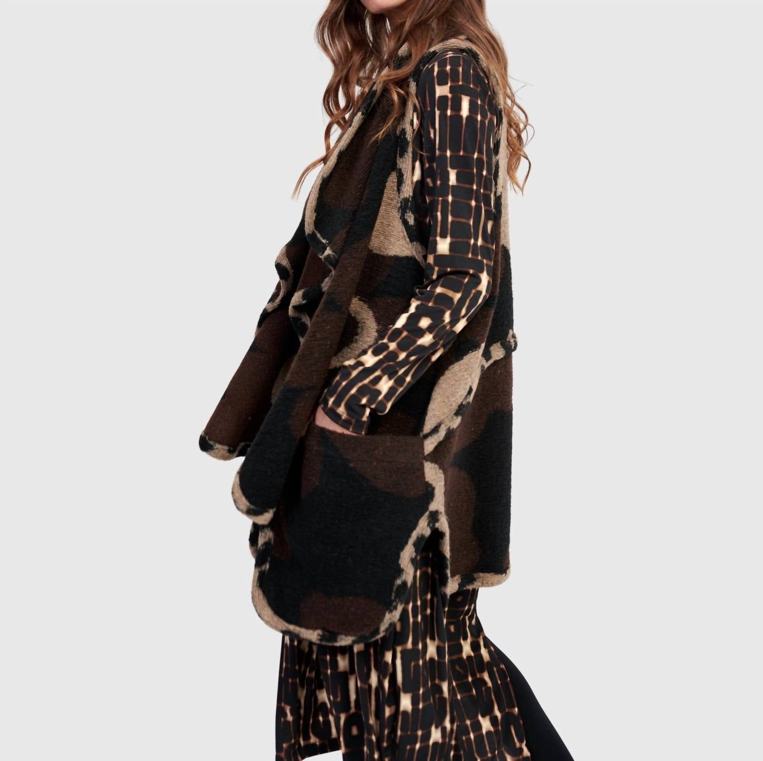 Alembika - Piped Cozy Draped Vest