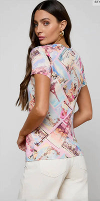 L'Agence - Ressi Short Sleeve Top