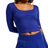 Bandier - Rivington Ribbed Scoop Neck Crop Top