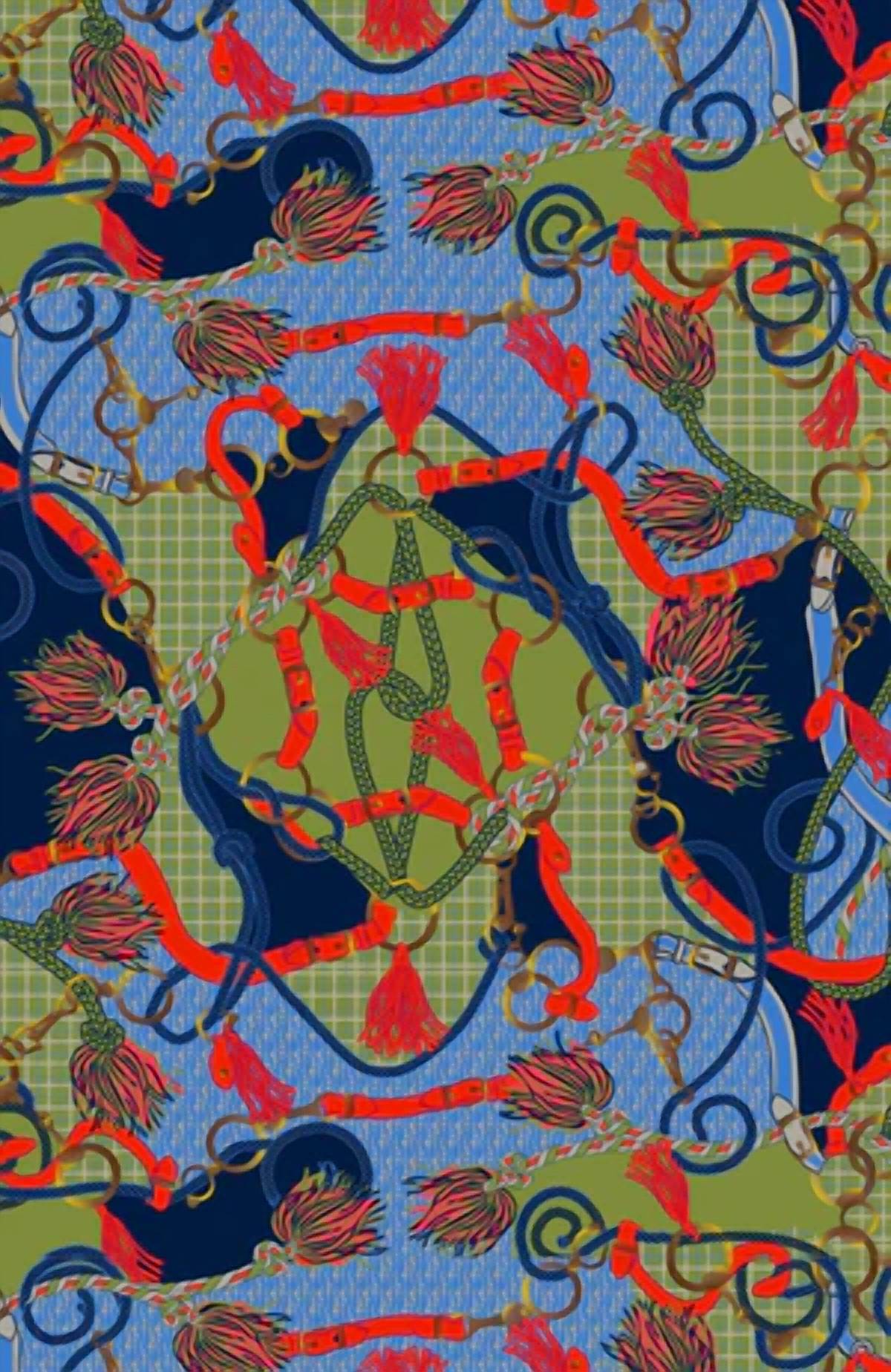 GRETCHEN SCOTT Twist & Shout Ditto Print Dress in olive navy periwinkle orange - women's dress - view 5