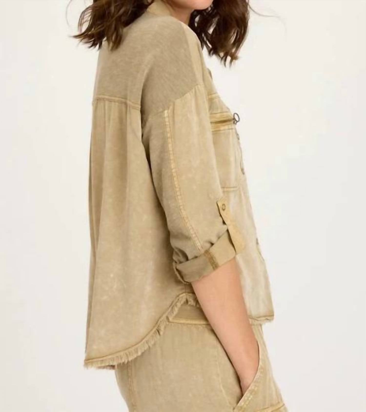 Xcvi - Kapp Button Up Top